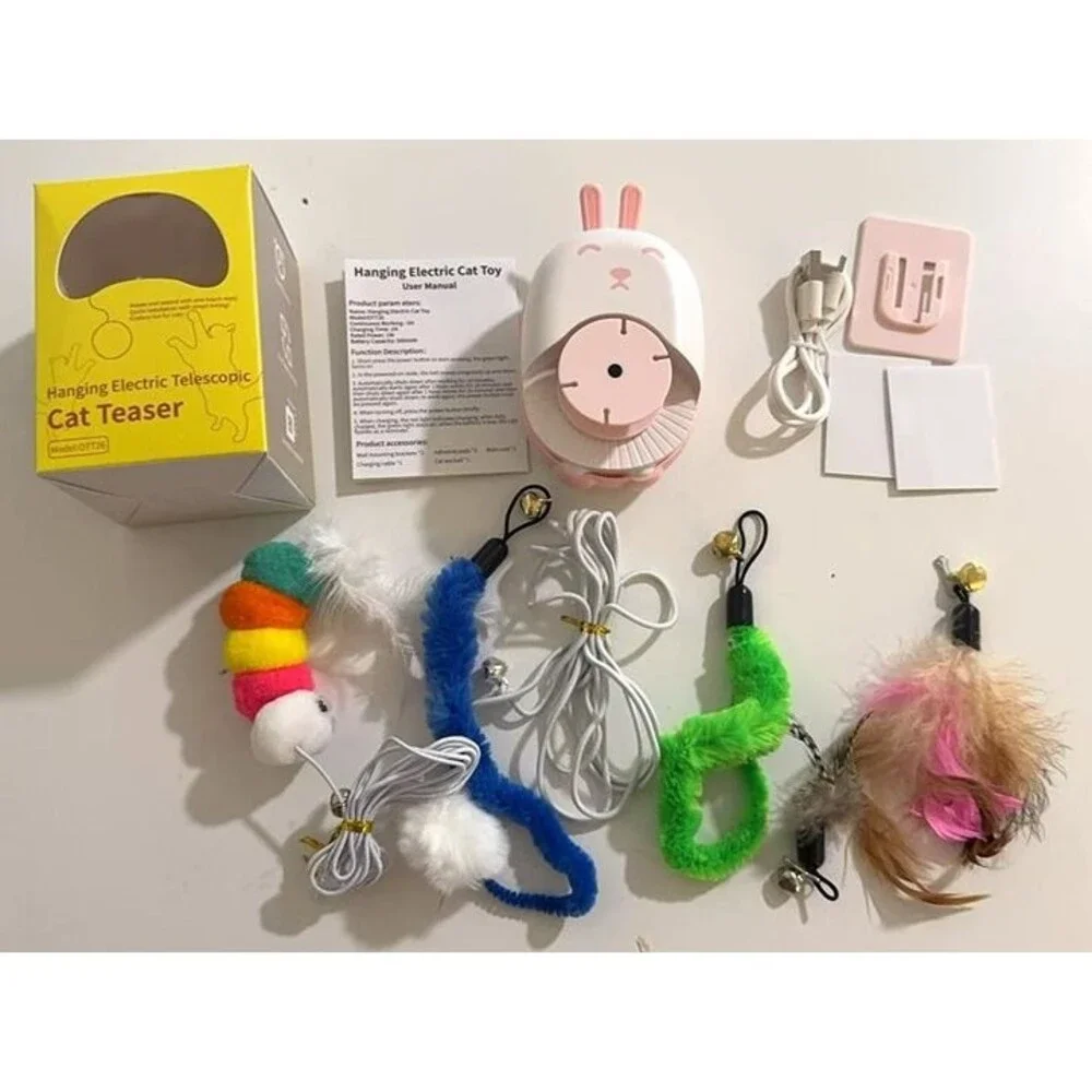 New Interactive Cat Toys for Indoor Cats, Automatic Hanging Cat Toys